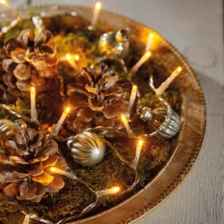 12 FT 48 LED Warm White Lights With Transparent Wire Battery Operated