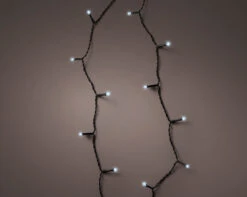 23 FT 96 LED Cool White Twinkle Lights With Black Wire Battery Operated