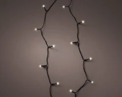 23 FT 96 LED Warm White Twinkle Lights With Black Wire Battery Operated -The Christmas Palace Store 8717427545855