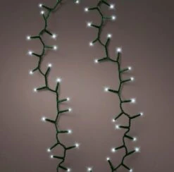 36 FT Compact 500 LED Cool White Green Wire 8 Function Twinkle