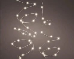 16 FT 100 Micro LED Warm White Twinkle Lights With Silver Wire Battery Operated