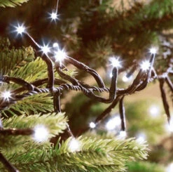 112 FT 1500 LED Cool White Compact Lights With Brown Wire