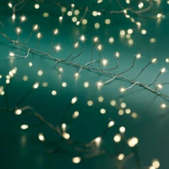 20 FT 480 Micro LED Warm White Compact Lights With Silver Wire -The Christmas Palace Store 8720093266016c