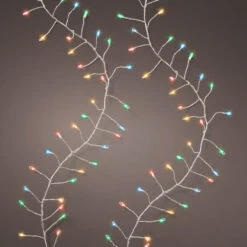 20 FT 480 Micro LED Multi Compact Lights With Silver Wire