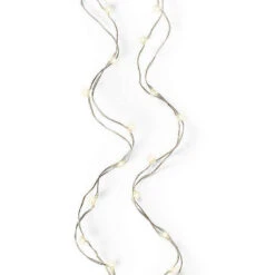 16 FT 100 Micro LED Warm White Steady Lights With Silver Wire Battery Operated -The Christmas Palace Store 8720093519020A