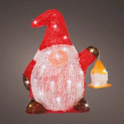 12" 40 LED Cool White Gnome Battery Operated -The Christmas Palace Store 8720093712728a