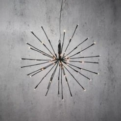 160 LED Warm White Polestar Black Corded Extension Set