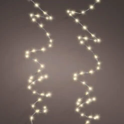 20 FT 378 Micro LED Warm White Twinkle Lights With Silver Wire