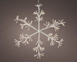 28" X 31" 294LED Warm White LED Flashing White Snowflake