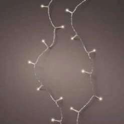 15 FT 60 LED Warm White Lights With Transparent Wire Battery Operated