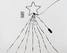 9 FT 236 Micro LED Color Changing Dancing Light Star