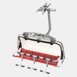 4" Red & Grey 6 Person Lift Chair Seater 1:32 Scale