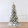 Snow Pine Slim Tree Pre-Lit Clear Lights