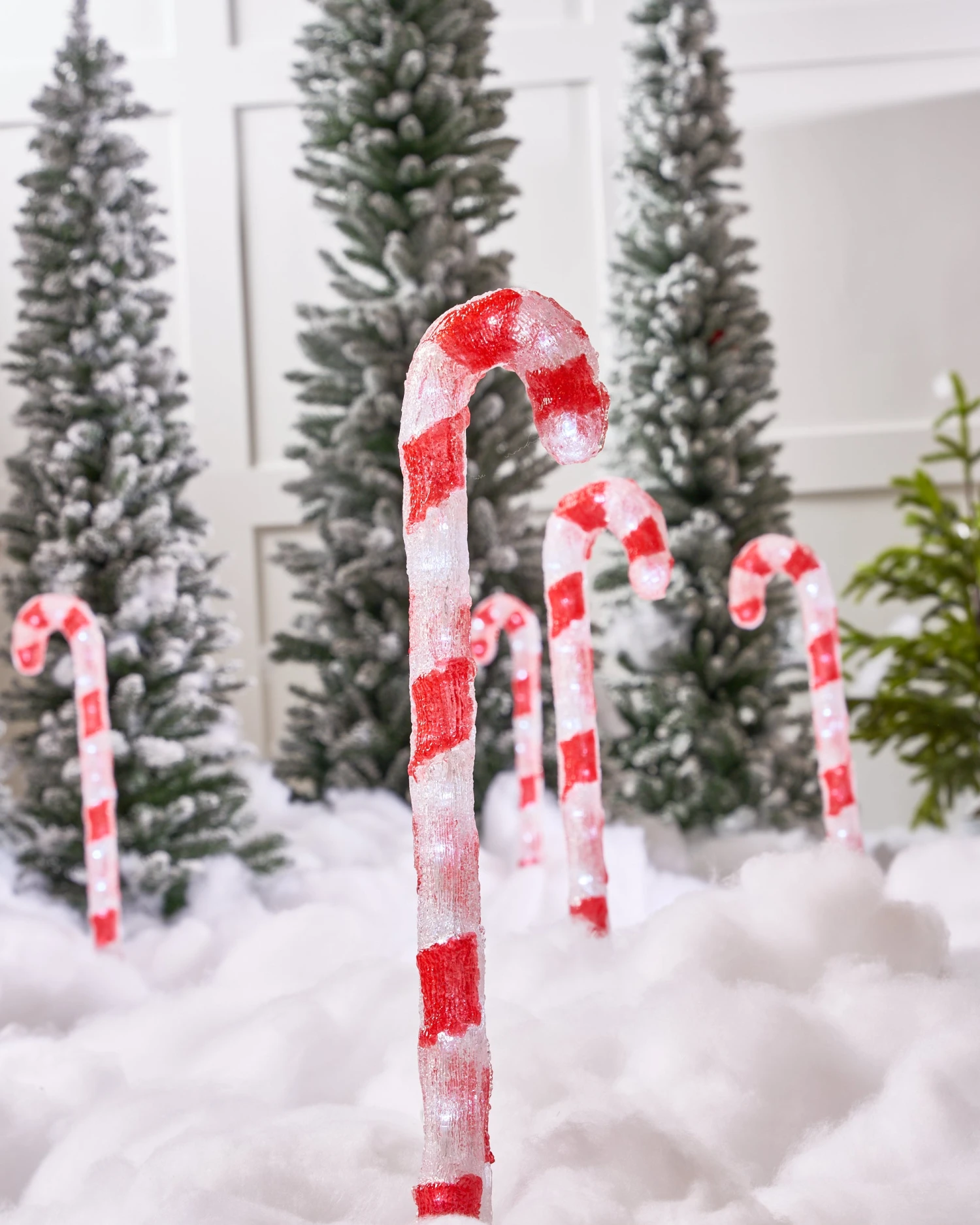 2 FT 90 LED Cool White Candy Canes Set Of 3 6 2 FT 90 LED Cool White Candy Canes Set Of 3 - Image 6