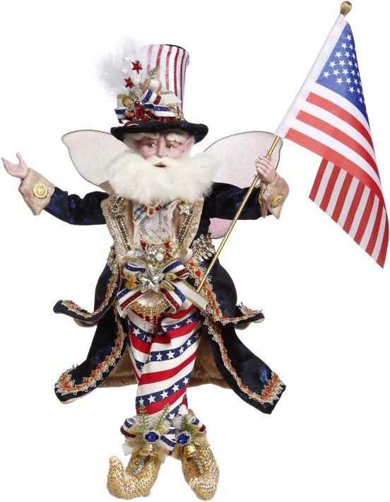 Mark Roberts 18" Medium Star Spangled Banner Fairy 2 Mark Roberts 18" Medium Star Spangled Banner Fairy - Image 2